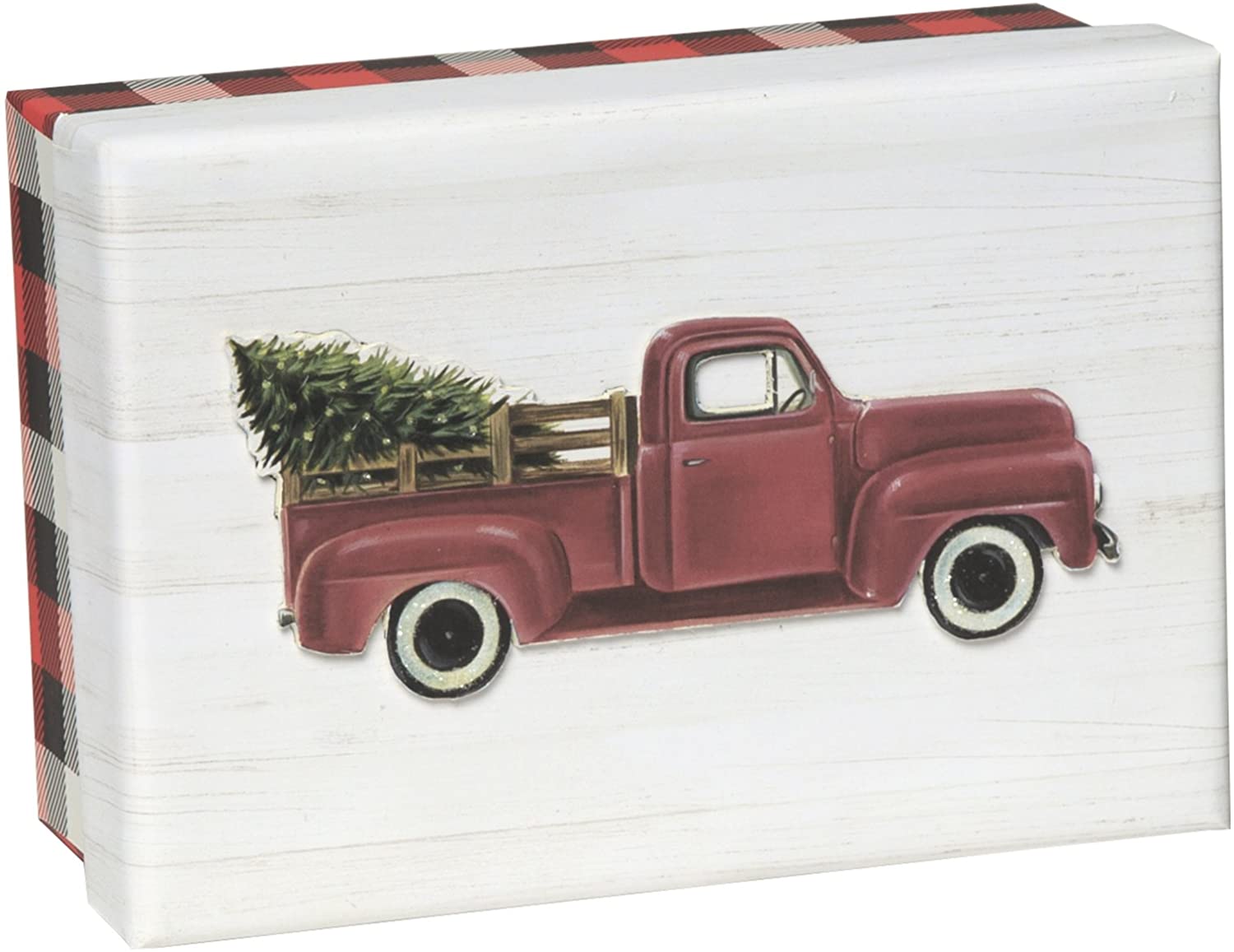 Red Truck Gibson 15-Count Keepsake Boxed Christmas Cards C.R JXB56-17488 Red Truck Gibson 15-Count Keepsake Boxed Christmas Cards C.R JXB56-17488